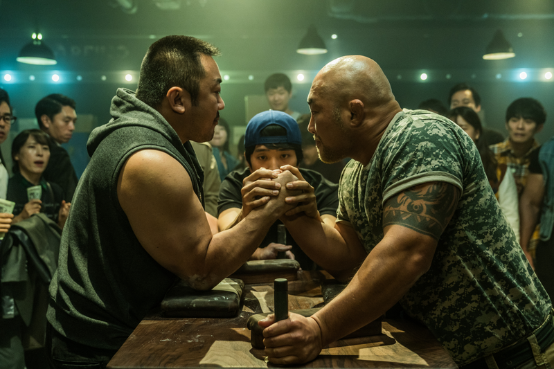Ma Dong-seok (L) in Champion